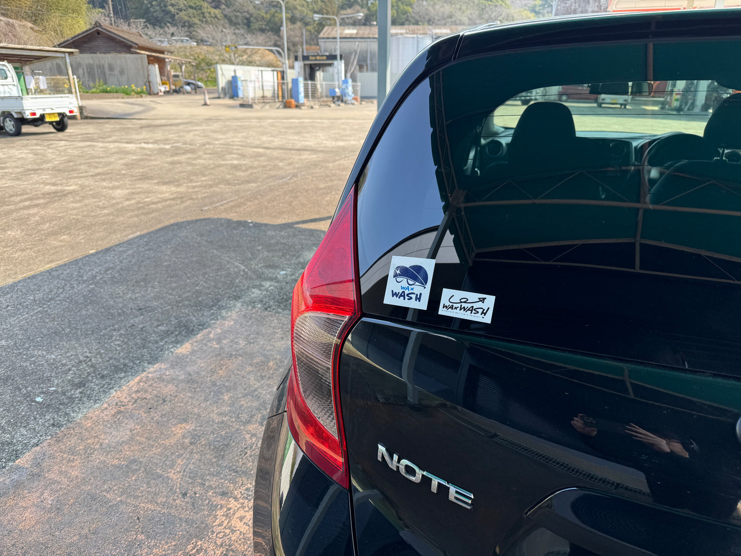 waxwashオリジナルステッカー2枚セット